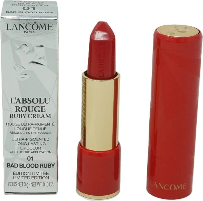 Lancôme L'Absolu Rouge Ruby Cream Lippenstift 01 bad blood ruby, 4.2ml