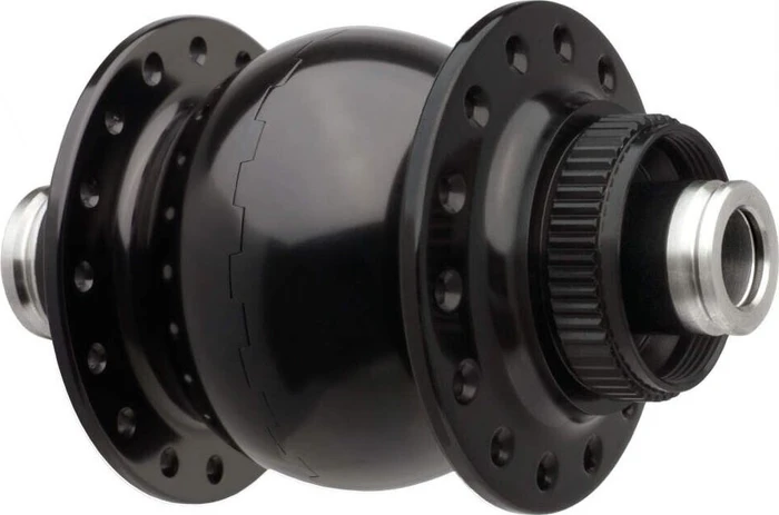 SON 28 12 disc Centerlock 28 Loch Nabendynamo schwarz eloxiert