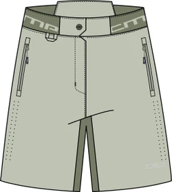 CMP Overshorts Fahrradhose kurz pistachio (Damen)