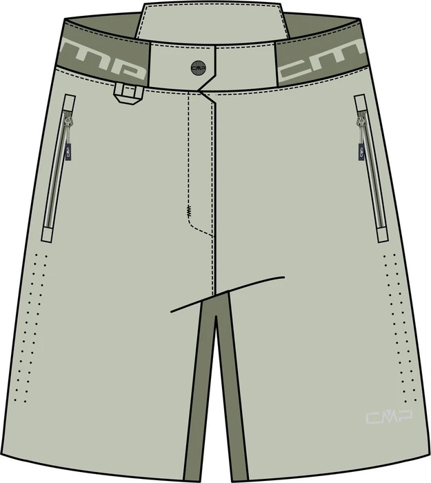 CMP Overshorts Fahrradhose kurz pistachio (Damen)