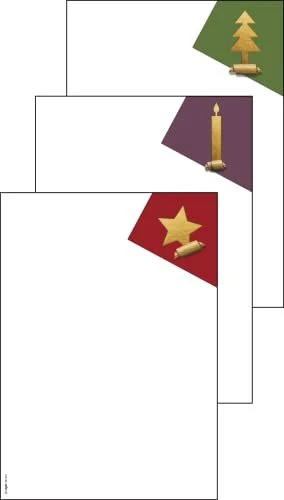 Sigel Weihnachtsmotiv Cut-Out-Stlye Kunstdruckpapier weiß, A4, 90g/m², 25 Blatt