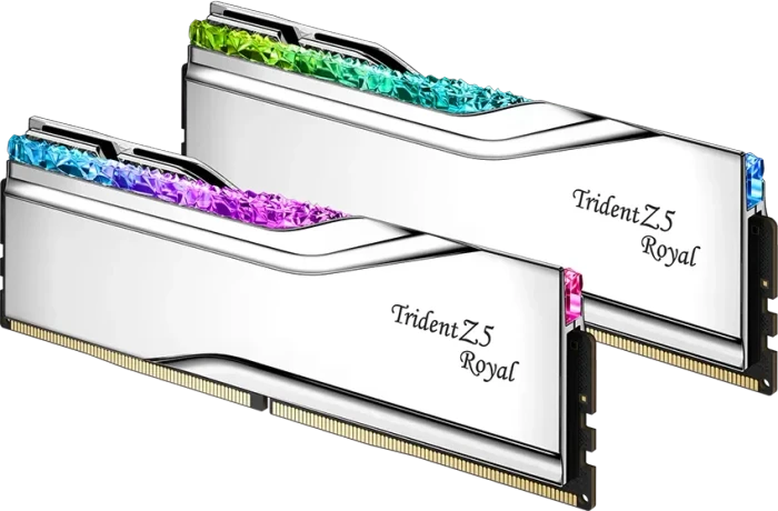 G.Skill Trident Z5 Royal RGB Silver UDIMM 96GB Kit, DDR5-6400, CL32-39-39-102
