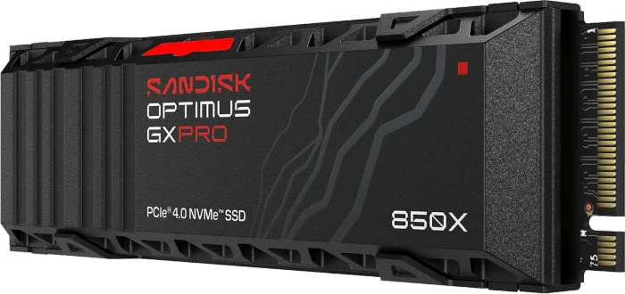 SanDisk Optimus GX PRO 850X 8TB, M.2 2280 / M-Key / PCIe 4.0 x4, Kühlkörper