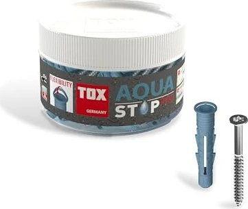 TOX Aqua Stop Pro 8/50 Allzweckdübel Schrauben/Dübel-Sortiment, 20 Stück