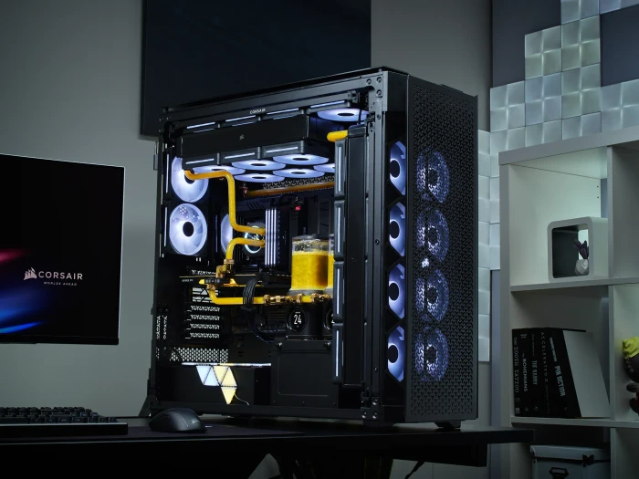 Corsair 9000D RGB Airflow Black, Glasfenster