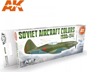 AK-Interactive 3rd Gen Acrylic Colors Soviet Aircraft Colors 1930s-1941 Farbset, 8-tlg.