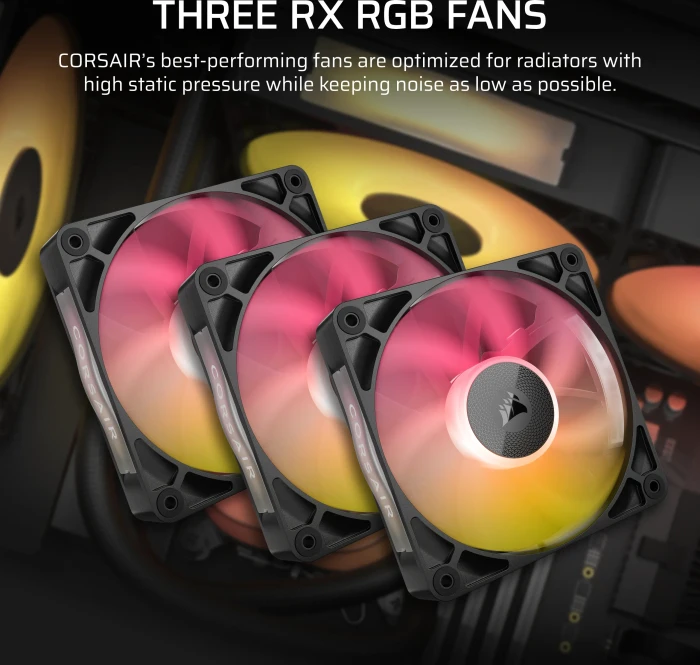 Corsair iCUE LINK Titan 360 RX LCD RGB, schwarz