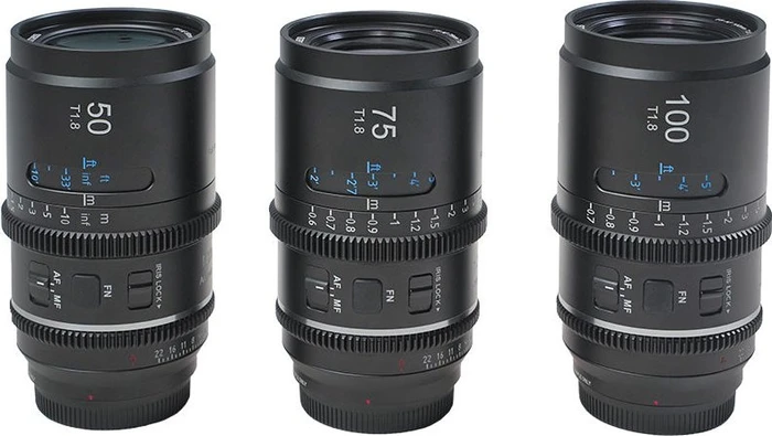 Sirui Astra 50/75/100mm T1.8 1.33x Anamorphic Neutral Flare 3-Lens Set für Sony E