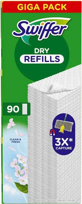 Swiffer Dry Refills Wischtücher Nachfüllpack, 90 Stück