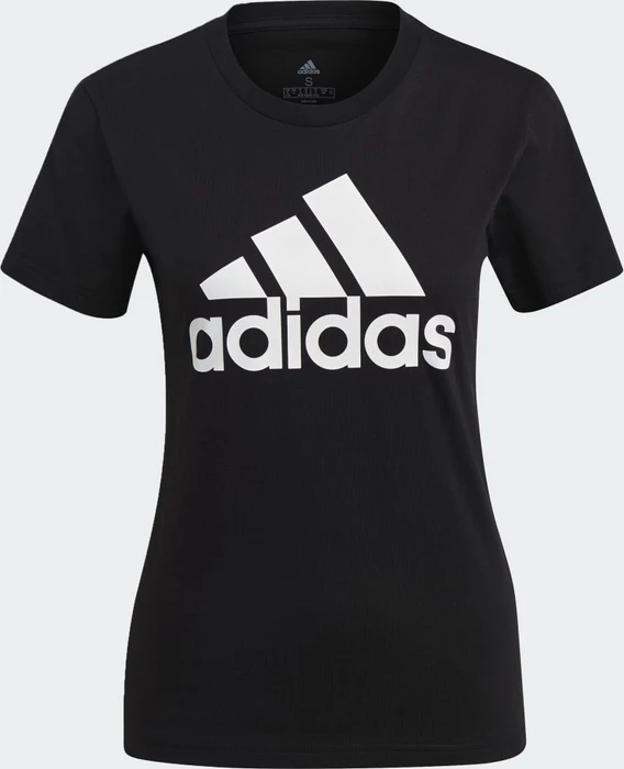 adidas Loungewear Essentials Logo T-Shirt kurzarm schwarz/weiß (Damen)