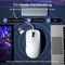 RK Royal Kludge M30 Wireless Gaming Mouse, weiß/blau, USB/Bluetooth Vorschaubild