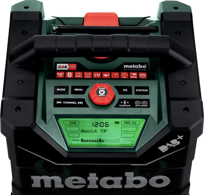 Metabo RC 12-18 32W BT DAB+ Akku-/Elektro-Baustellenradio solo