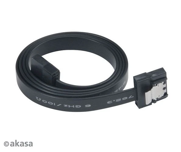 Akasa Proslim SATA Kabel schwarz 0.30m