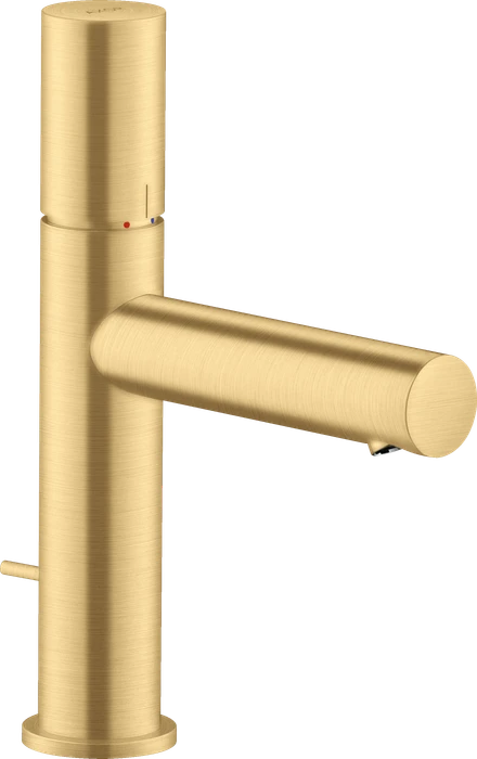 Hansgrohe Axor Uno Waschbeckenarmatur 110 mit Zerogriff und Zugstangen-Ablaufgarnitur brushed gold optic