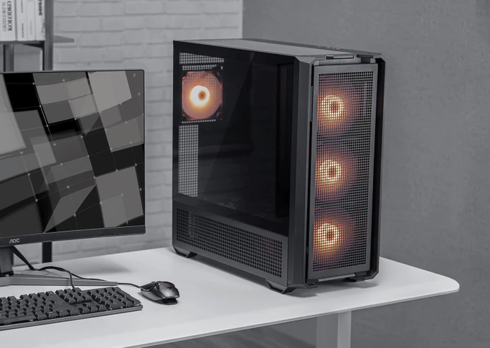 Cougar MX600 RGB, Glasfenster