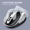 Perixx PERIMICE-721 WB Wireless Ergonomic Mouse schwarz/weiß, USB Vorschaubild