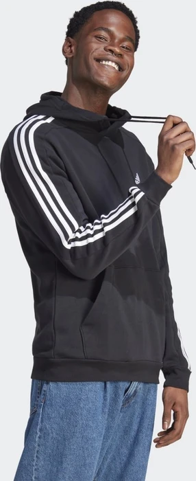 adidas Essentials 3-Streifen Hoodie schwarz (Herren)