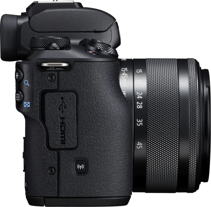 Canon EOS M50 schwarz mit Objektiv EF-M 15-45mm 3.5-6.3 IS STM