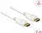 DeLOCK DisplayPort 1.2 Kabel 4K 60Hz weiß, 2m Vorschaubild