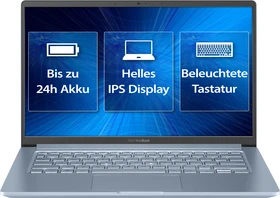 ASUS VivoBook S14 X403FA-EB198, Silver Grey Blue, Core i5-8265U, 16GB RAM, 512GB SSD, DE