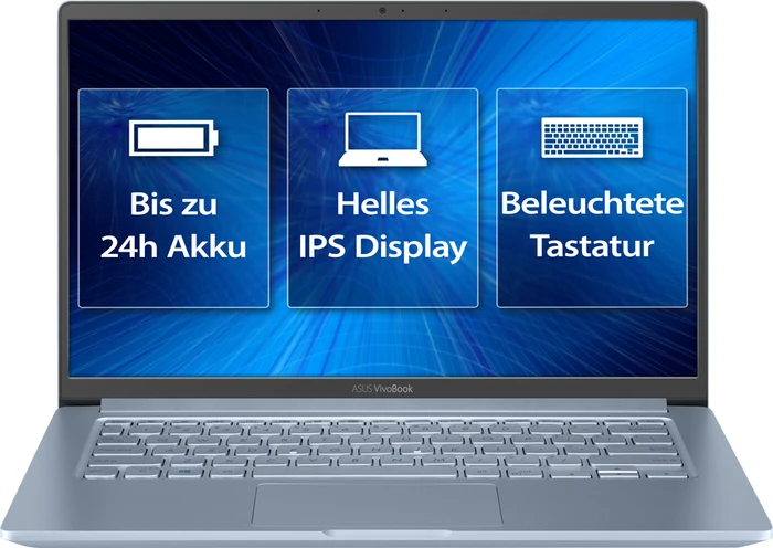 ASUS VivoBook S14 X403FA-EB198, Silver Grey Blue, Core i5-8265U, 16GB RAM, 512GB SSD, DE
