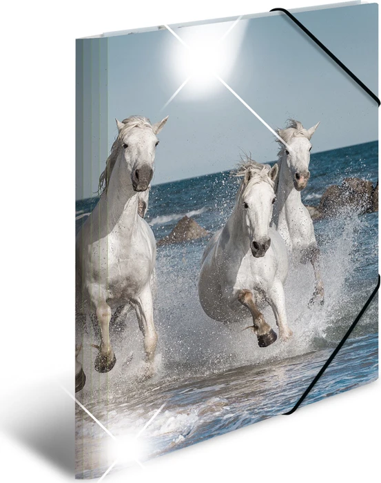 Herma Glossy Tiere Sammelmappe, A3, Pferde