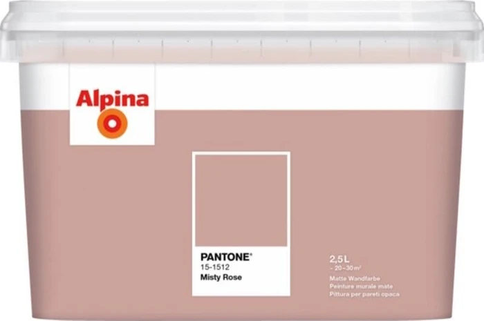 Alpina Farben Pantone Innenfarbe 15-1512 misty rose, 2.5l