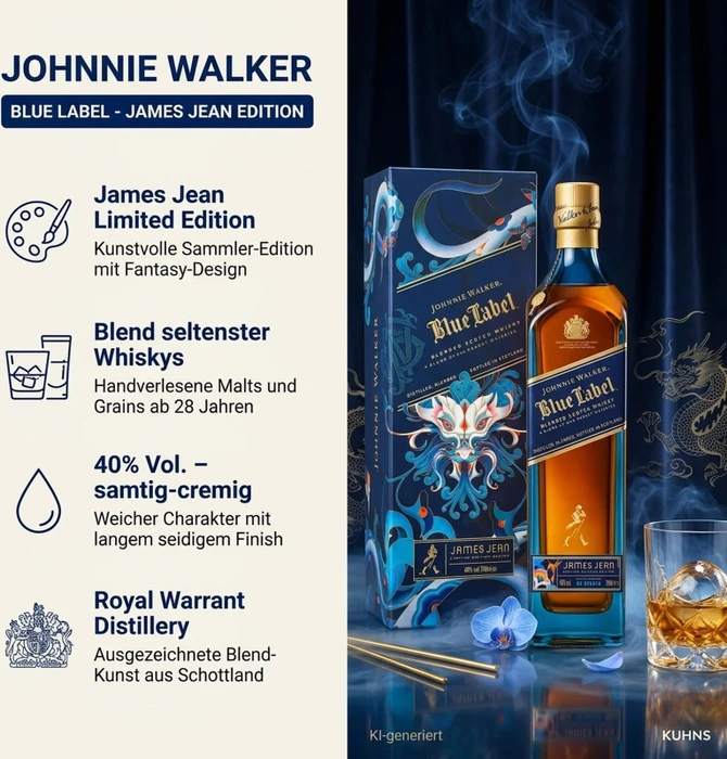 Johnnie Walker Blue Label - James Jean Year Of The Wood Dragon 2024 700ml