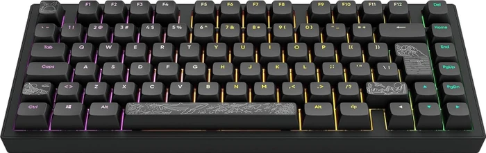 Dark Project ALU81A Terra Nostra Gaming Keyboard, schwarz, LEDs RGB, g3ms Moonstone, USB, DE