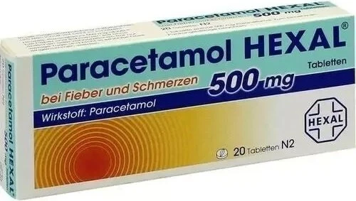 Hexal Paracetamol 500mg Tabletten, 20 Stück