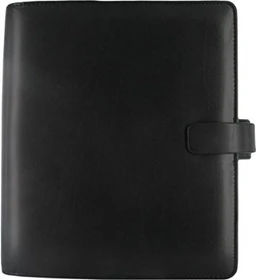 Filofax Metropol Terminplaner 2024, A5, Kunstleder-Cover, schwarz