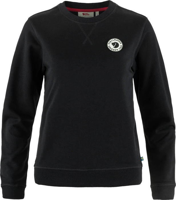 Fjällräven 1960 Logo Badge Sweatshirt schwarz (Damen)