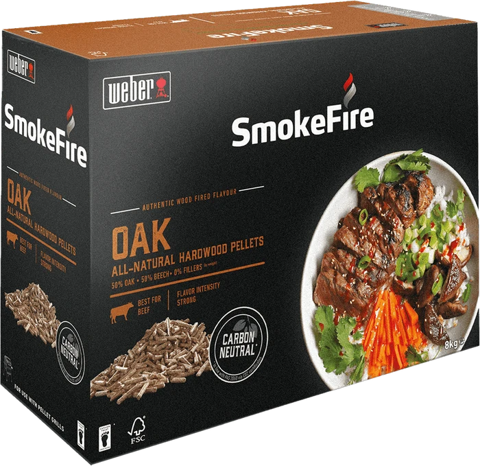 Weber SmokeFire Räucherpellets Eichenholz, 8kg