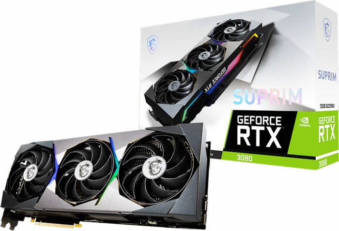 MSI GeForce RTX 3080 Suprim SE 12G LHR, 12GB GDDR6X, HDMI, 3x DP