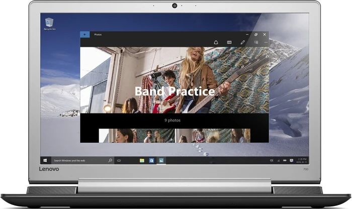 Lenovo IdeaPad 700-17ISK, silber, Core i5-6300HQ, 8GB RAM, 256GB SSD, 1TB HDD, GeForce GTX 950M, DE