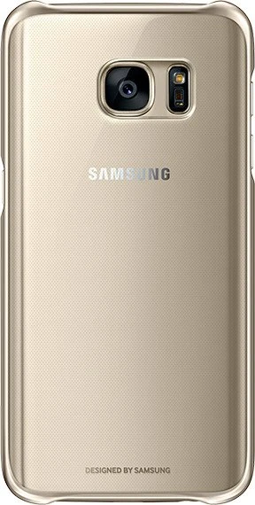 Samsung Clear Cover für Galaxy S7 gold