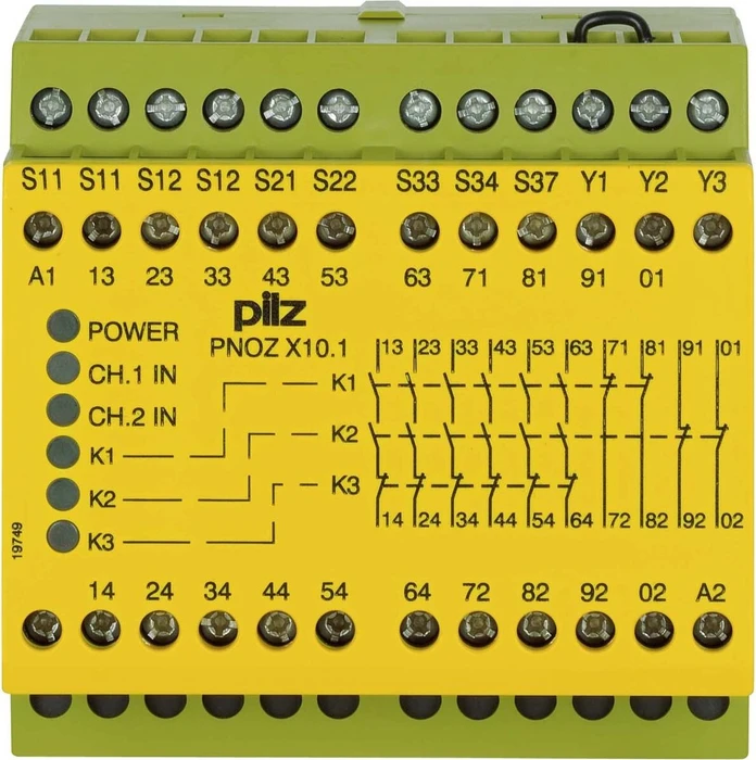 Pilz PNOZ X10.1 24VDC 6n/o 4n/c 6LED