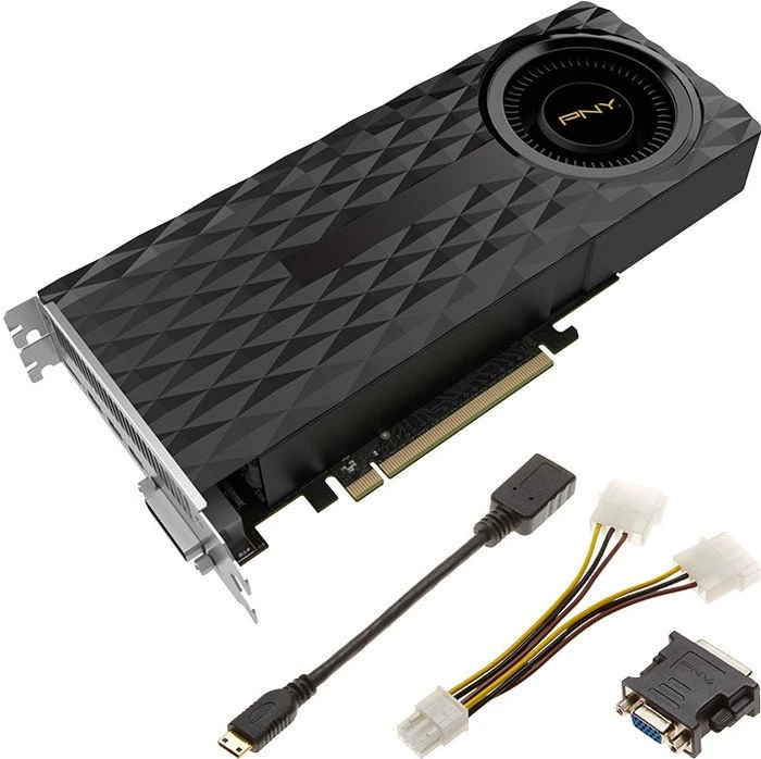 PNY GeForce GTX 970, 4GB GDDR5, DVI, Mini HDMI, 3x mDP