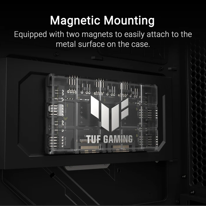 ASUS TUF Gaming ARGB PWM Fan Hub, Lüfterverteiler, 6-fach