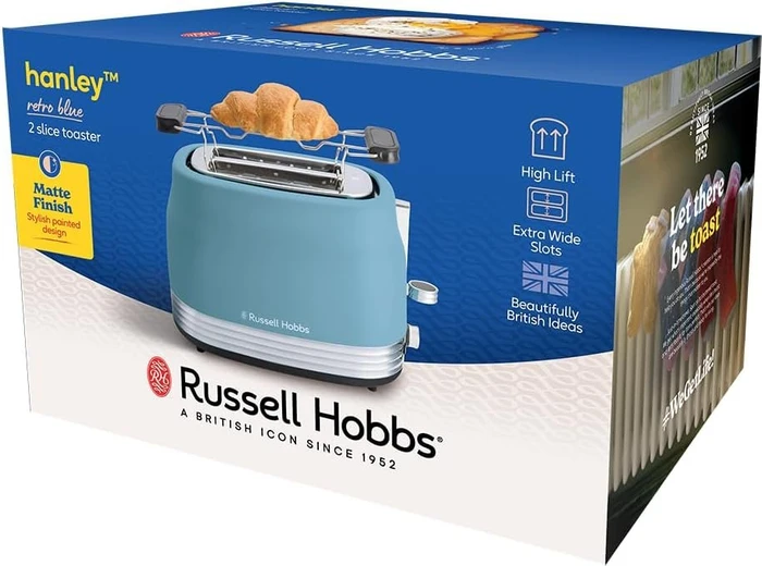 Russell Hobbs Hanley Toaster retro blue