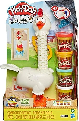 Hasbro Play-Doh Animal Crew Cluck-a-Dee Verrücktes Huhn