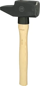 KS Tools Schlosserhammer Hickorystiel, 2.50kg französische Form
