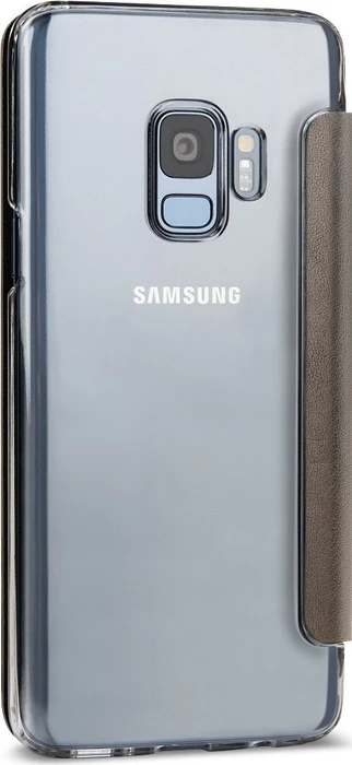 Stilgut Book Type NFC/RFID Blocking Cover für Samsung Galaxy S9 braun