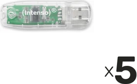 Intenso Rainbow Line 32GB, USB-A, USB 2.0, 5er-Pack