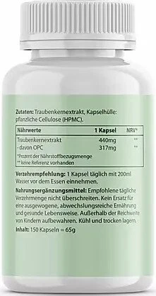 Biotanicals OPC Traubenkernextrakt Kapseln, 150 Stück