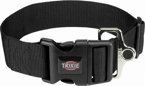 Trixie Premium Halsband, M-L, schwarz