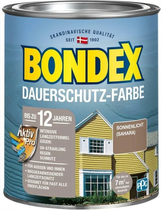 Bondex Dauerschutz-Farbe Holzschutzmittel, 750ml
