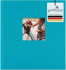 Goldbuch Buch Fotoalbum Bella Vista 30x31 schwarze Seiten türkis