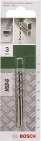 Bosch DIY HSS-G Spiralbohrer, 3x33x61mm, 1 Stück