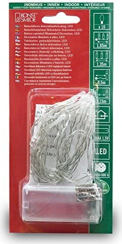 Konstsmide Lichterkette LED 10x tageslichtweiß